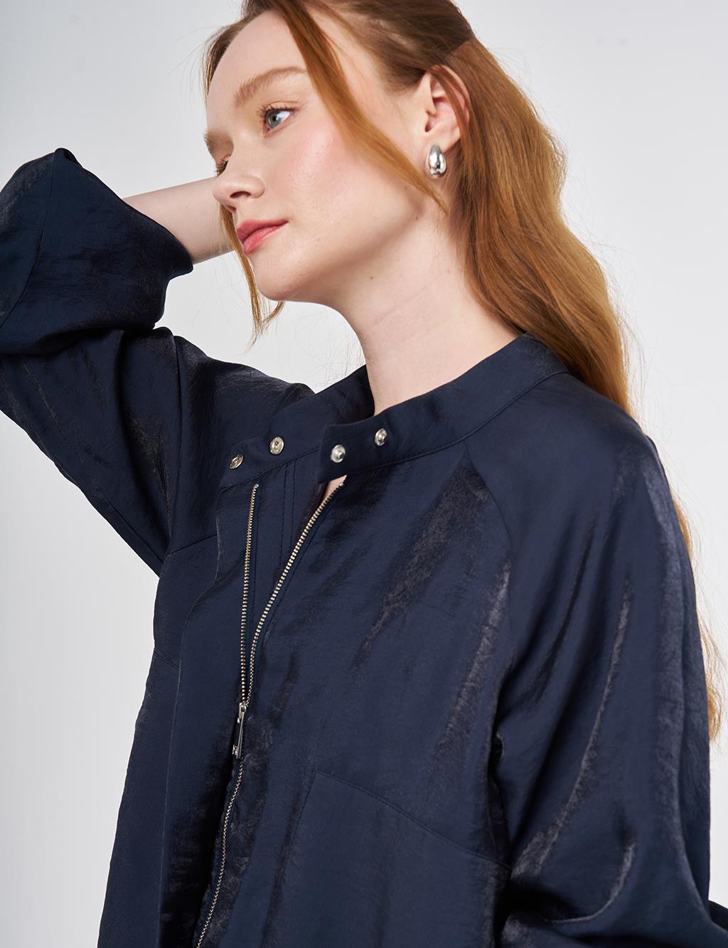 Torba Cepli Etekli Modal Takım Koyu Lacivert