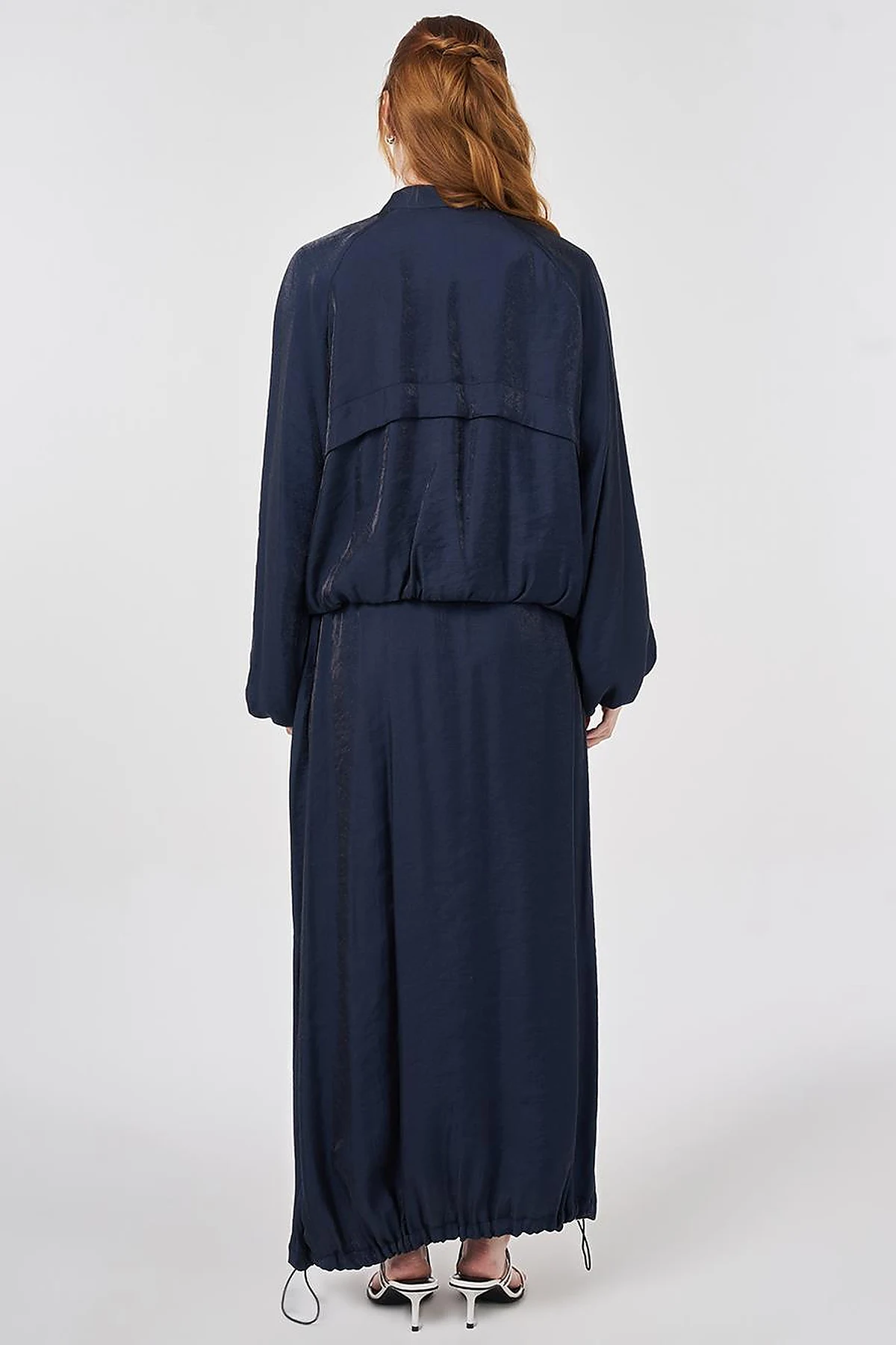 Pouch Pocket Modal Skirt Set Dark Navy
