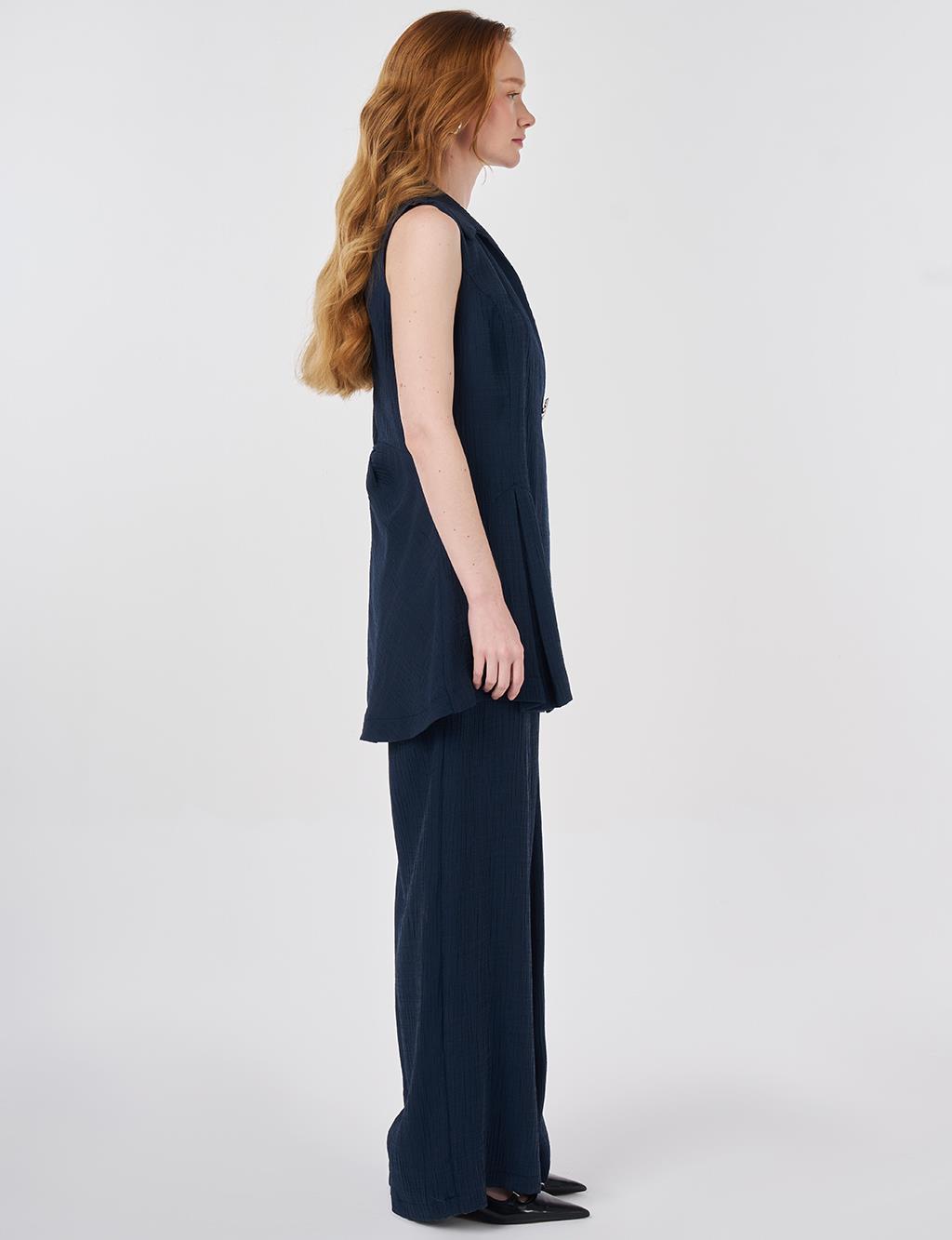 Dark Navy Suit with Lyocell Viscose Vest