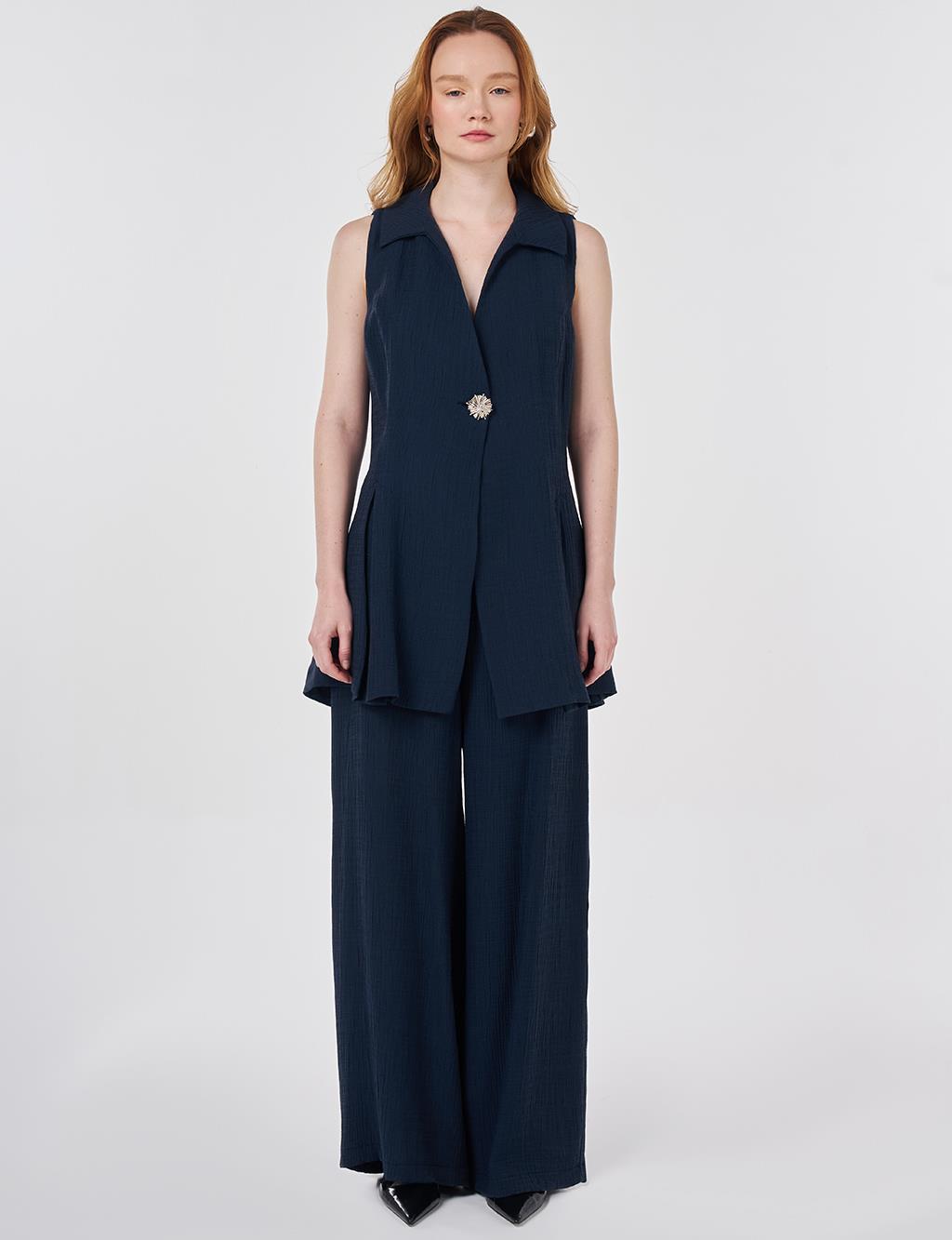 Dark Navy Suit with Lyocell Viscose Vest