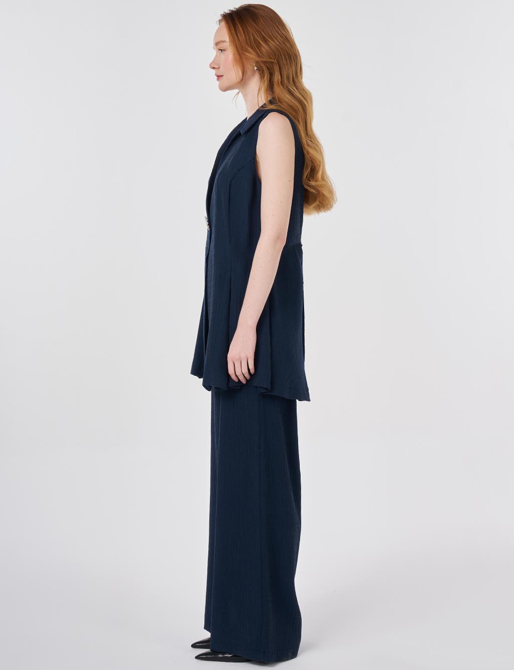 Dark Navy Suit with Lyocell Viscose Vest