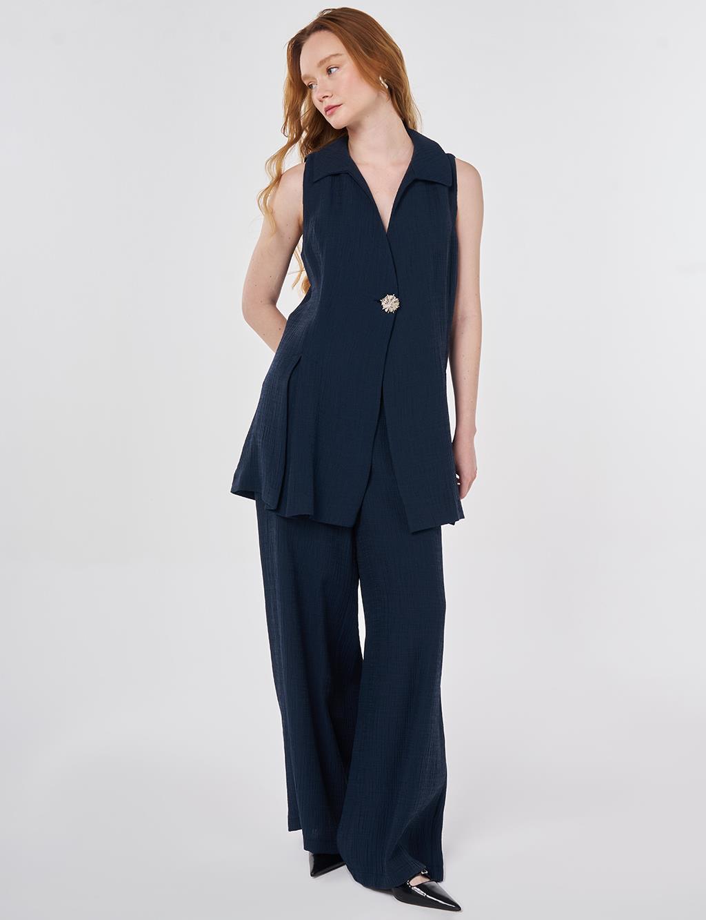 Dark Navy Suit with Lyocell Viscose Vest