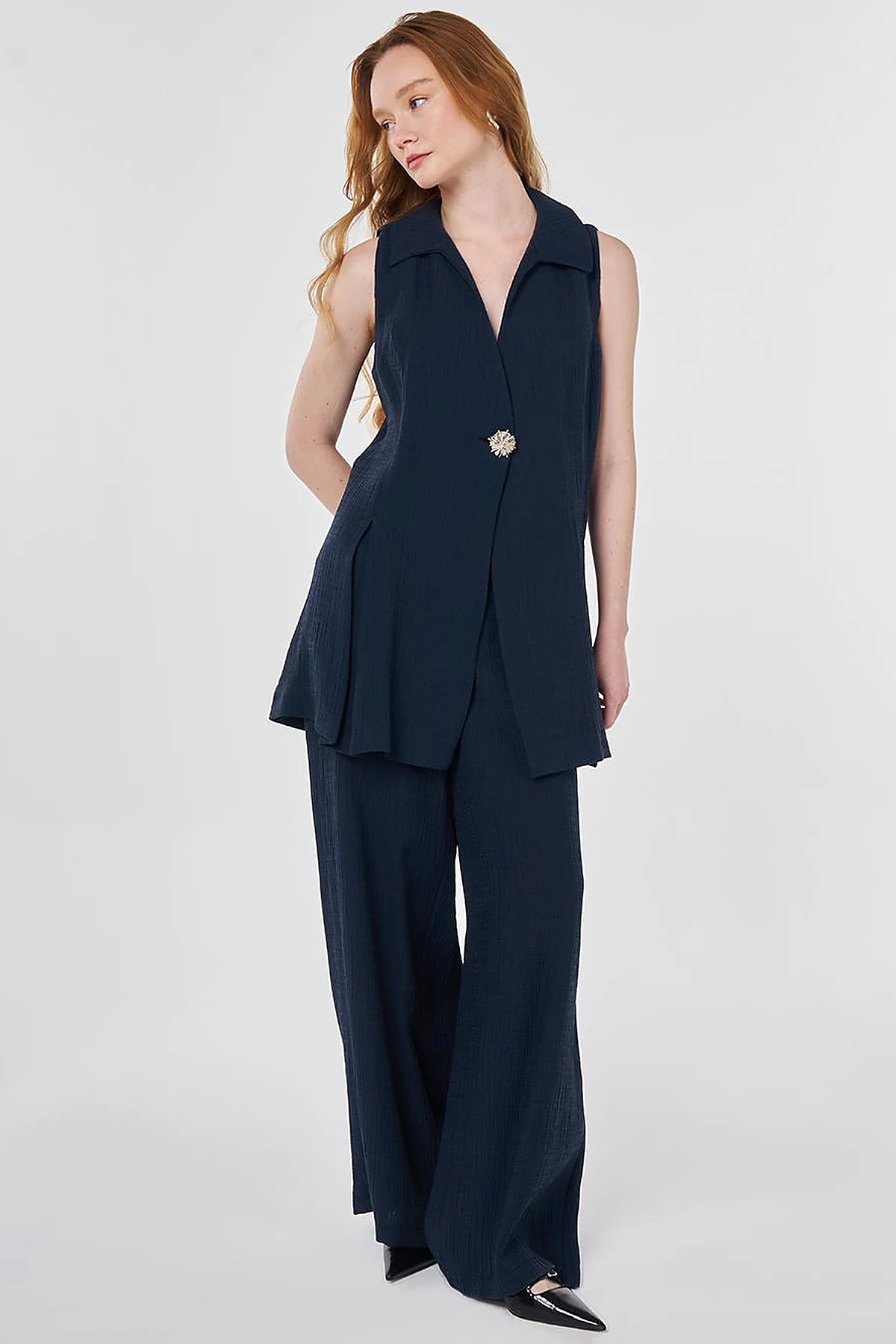 Dark Navy Suit with Lyocell Viscose Vest