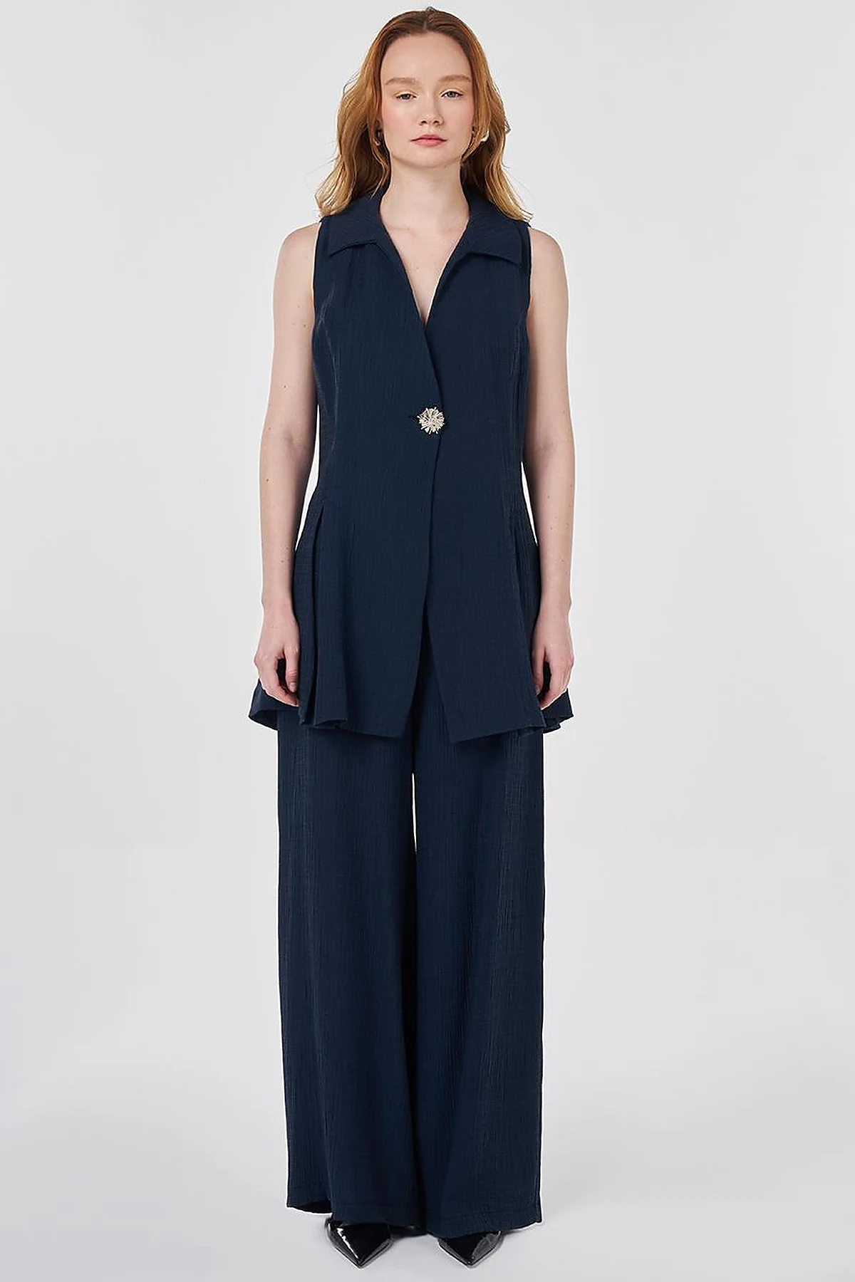 Dark Navy Suit with Lyocell Viscose Vest