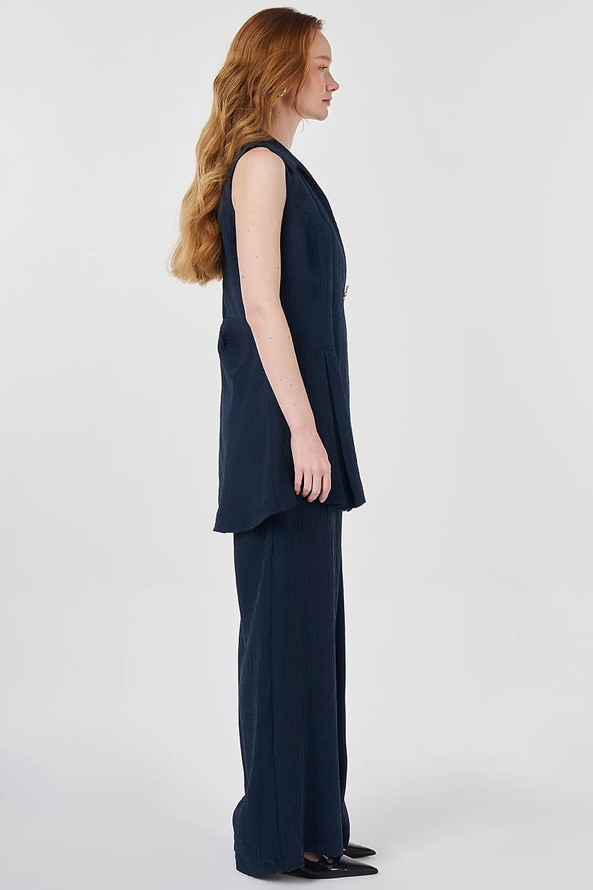 Dark Navy Suit with Lyocell Viscose Vest