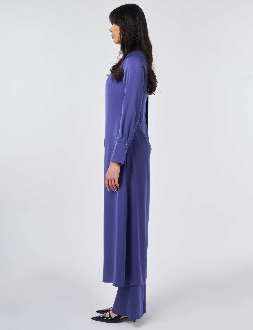 Metal Tokalı Saten İkili Takım Parlament