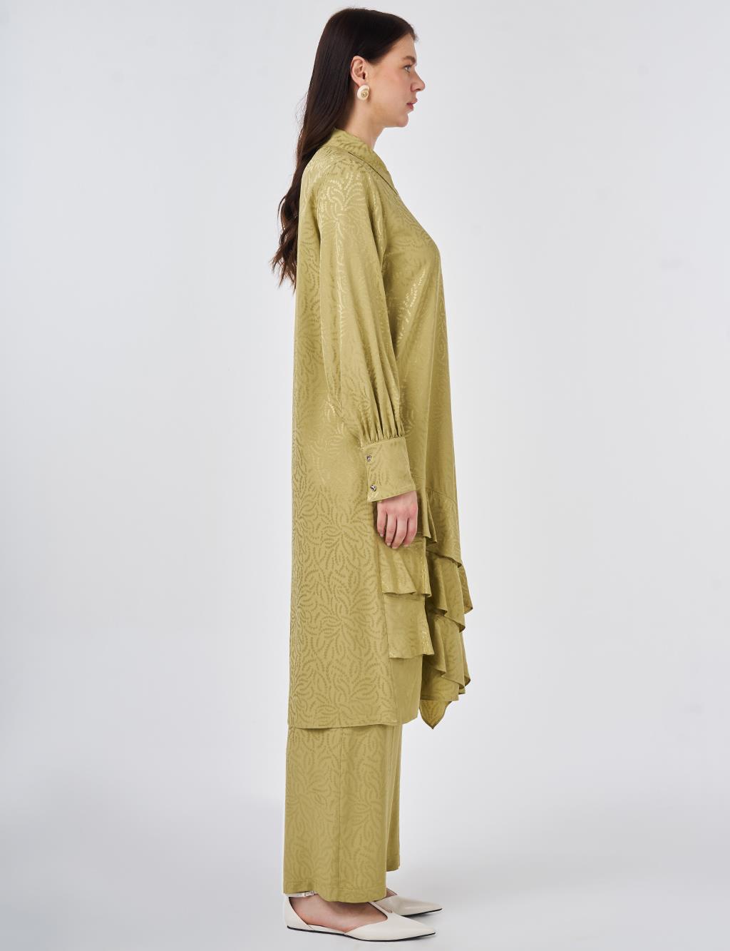 Jacquard Two-Piece Set Olive Green