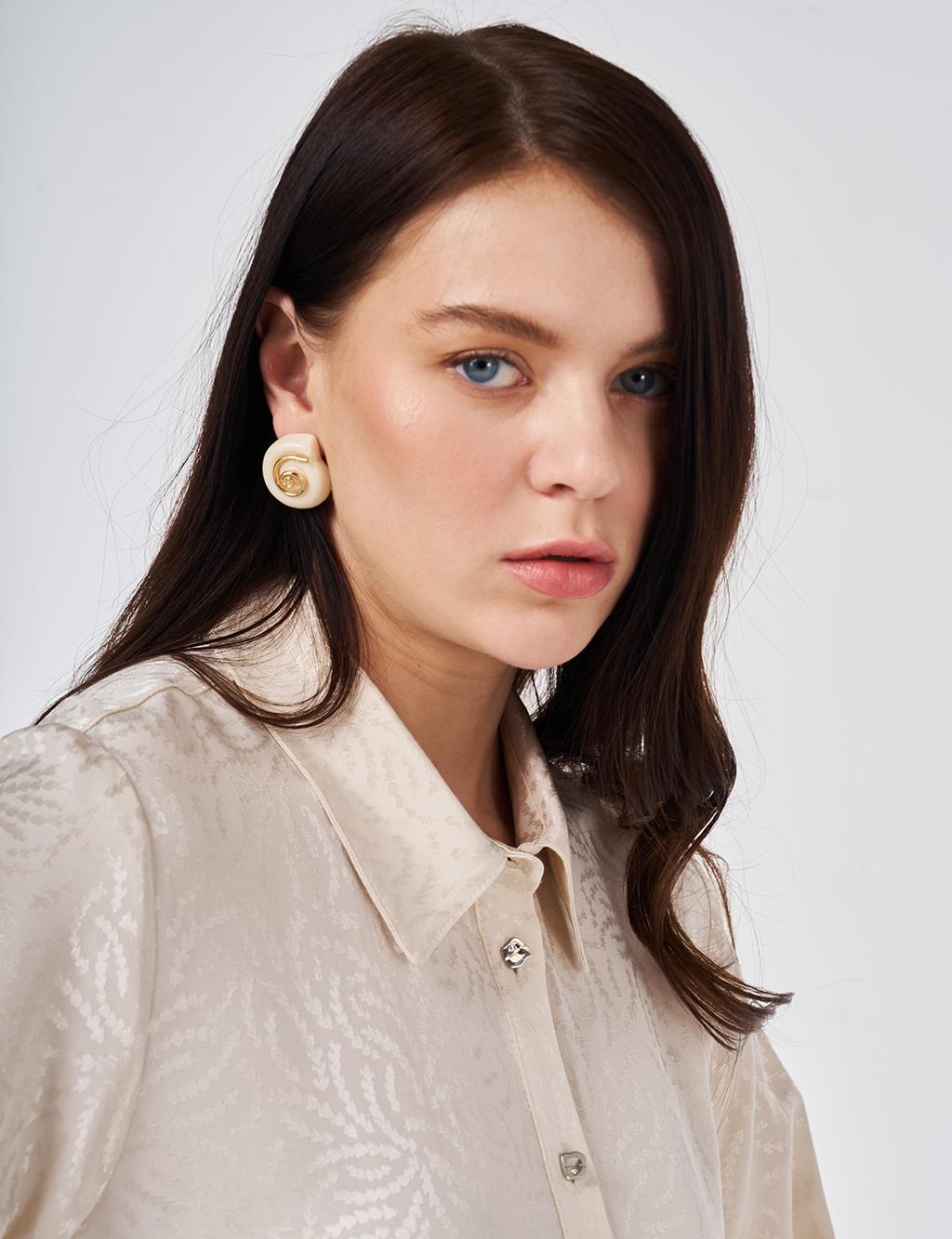 Jacquard Two-Piece Set Cream