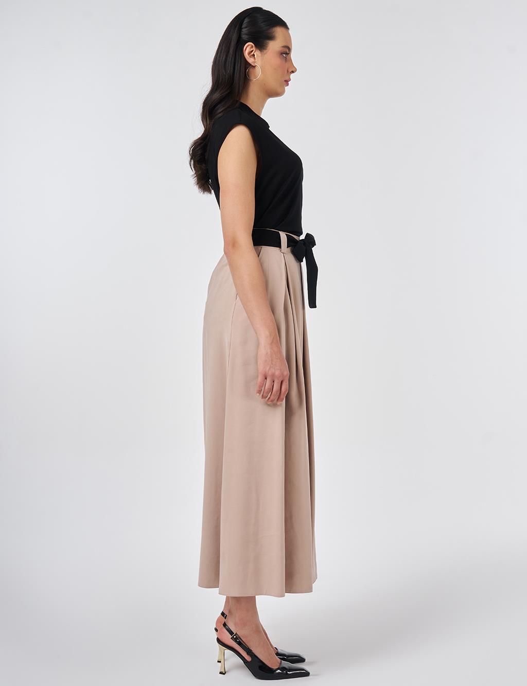Grograin Tie Skirt Mink