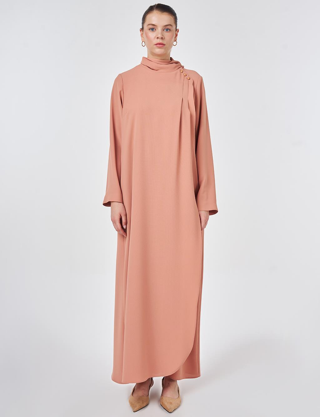 Şal Yaka Krep Pardesü Mantar