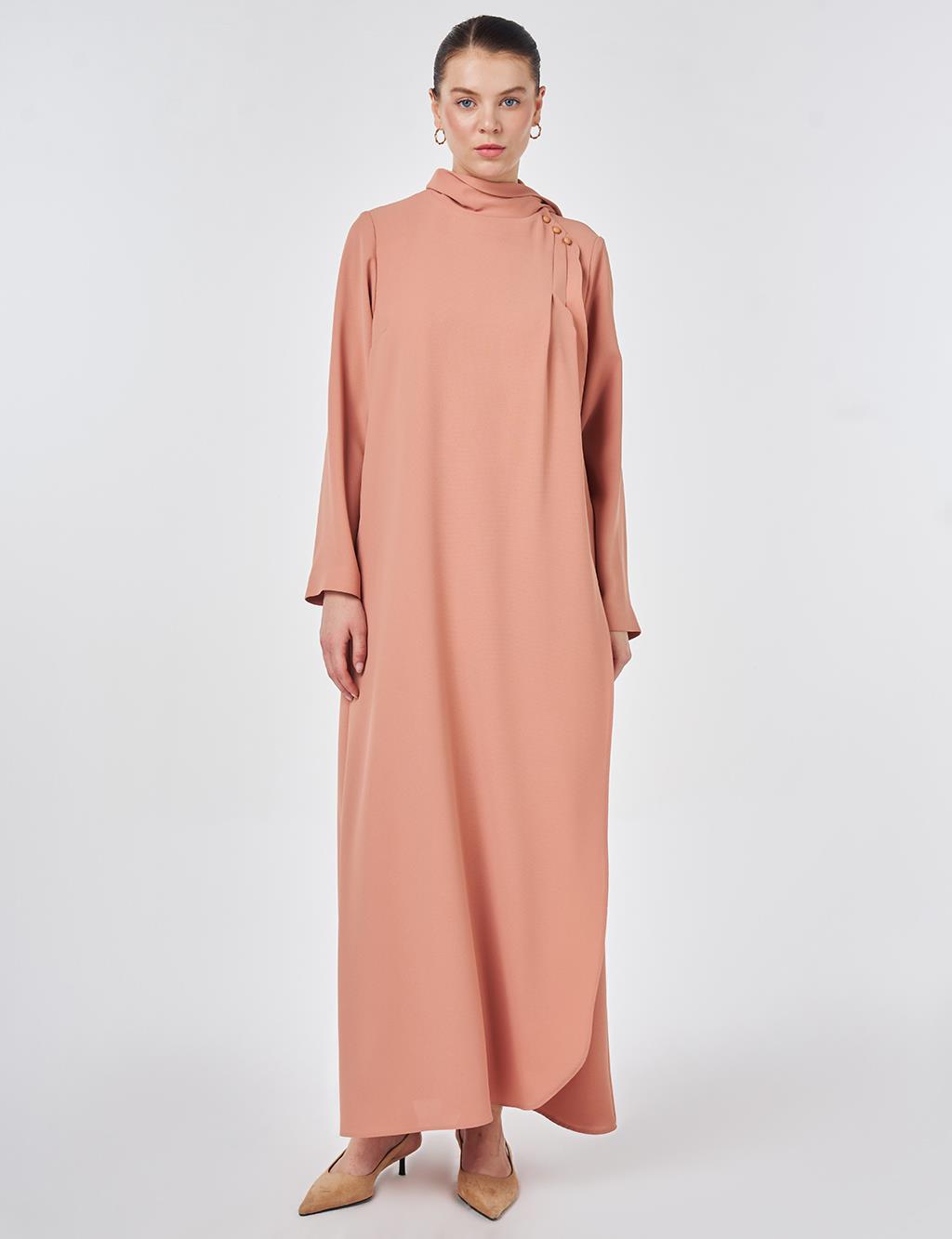 Şal Yaka Krep Pardesü Mantar