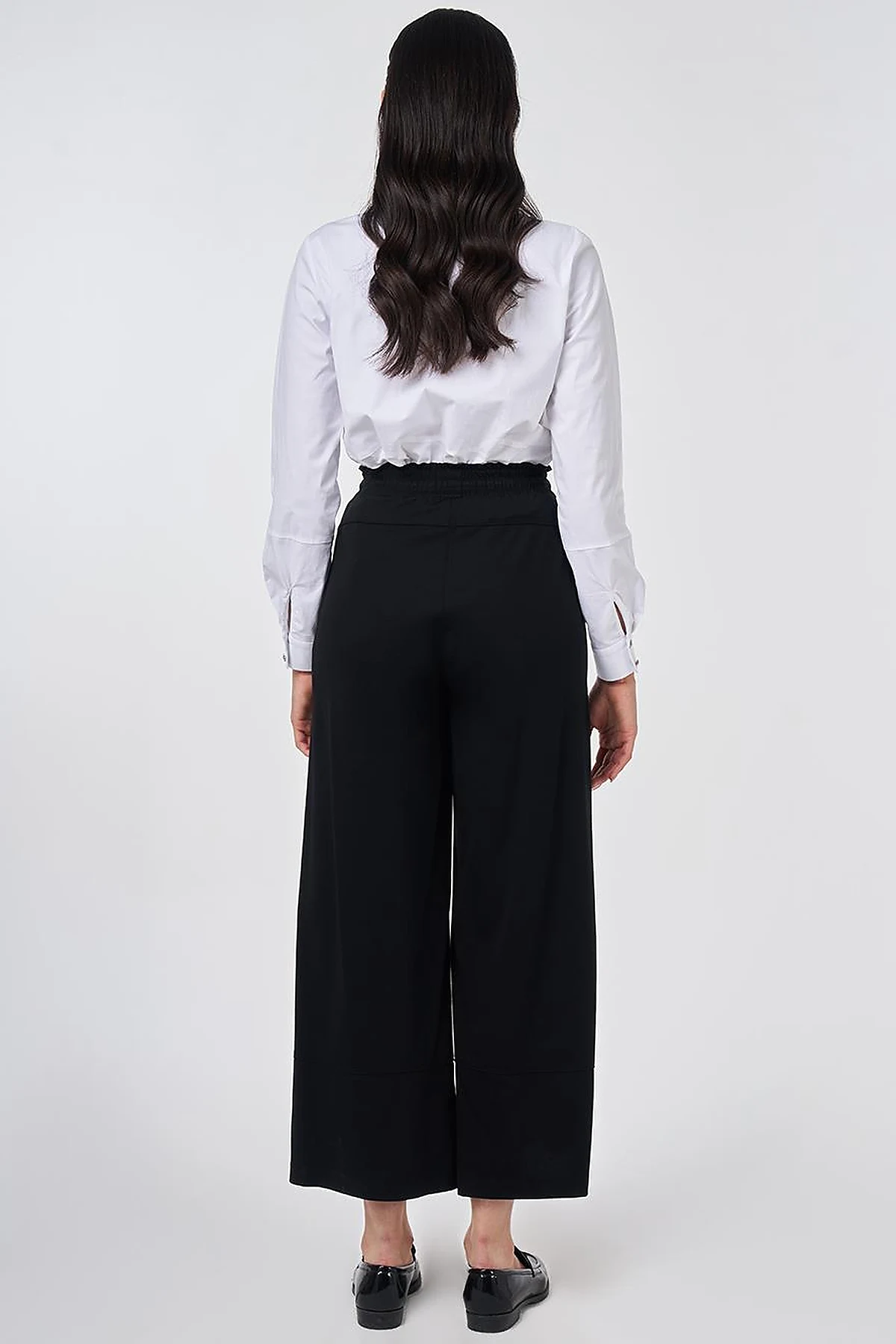 Cargo Pocket Rayon Trousers Black