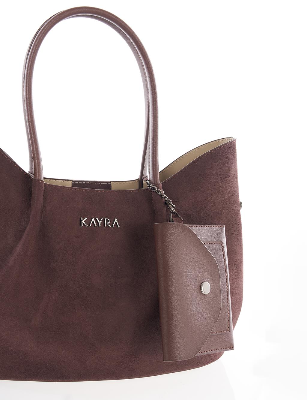 Puppy Suede Bag Dark Brown