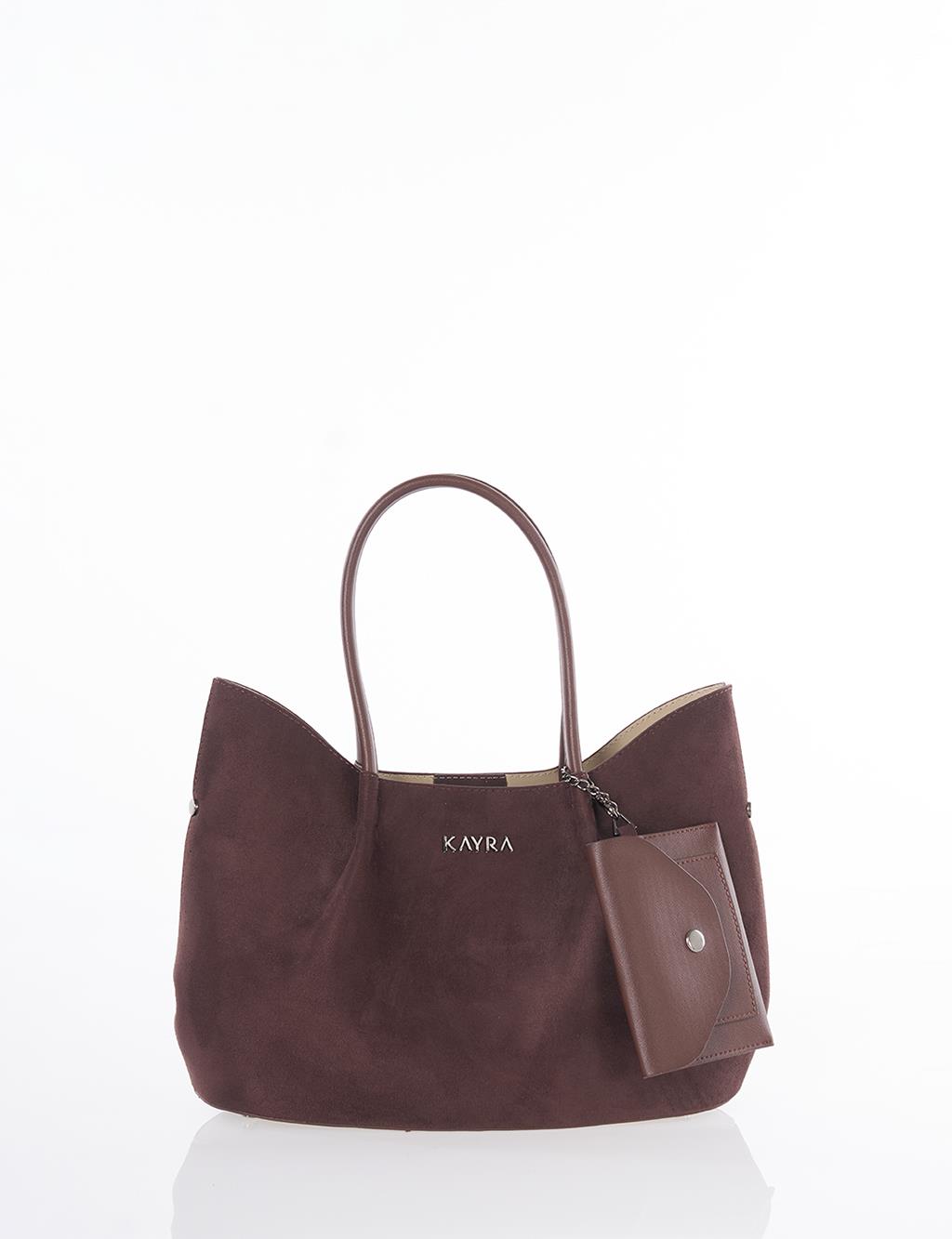 Puppy Suede Bag Dark Brown