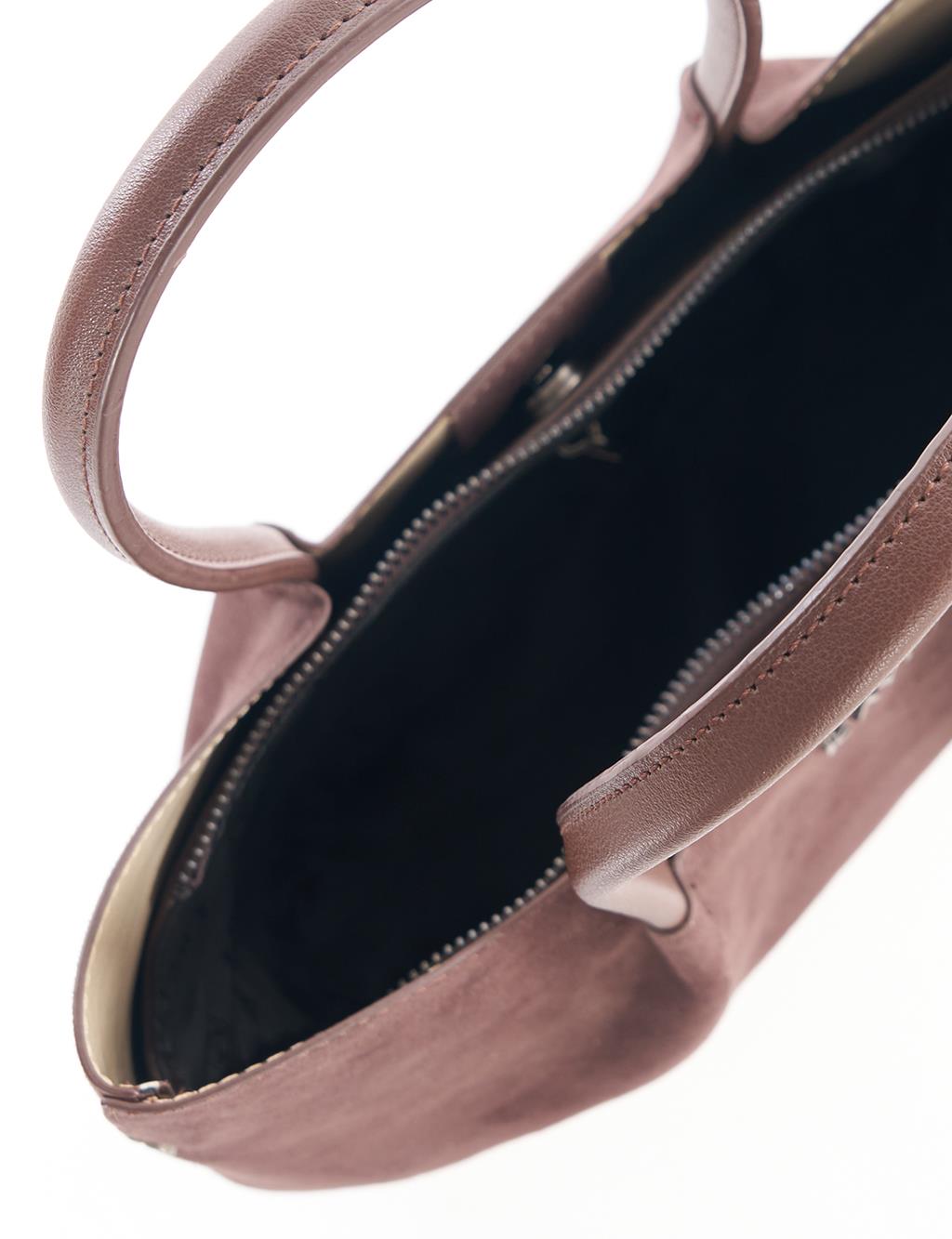 Puppy Suede Bag Dark Brown