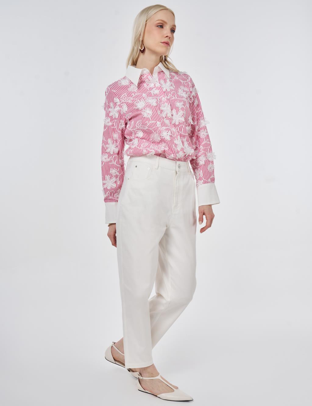 Carrot Fit Trousers Optic White