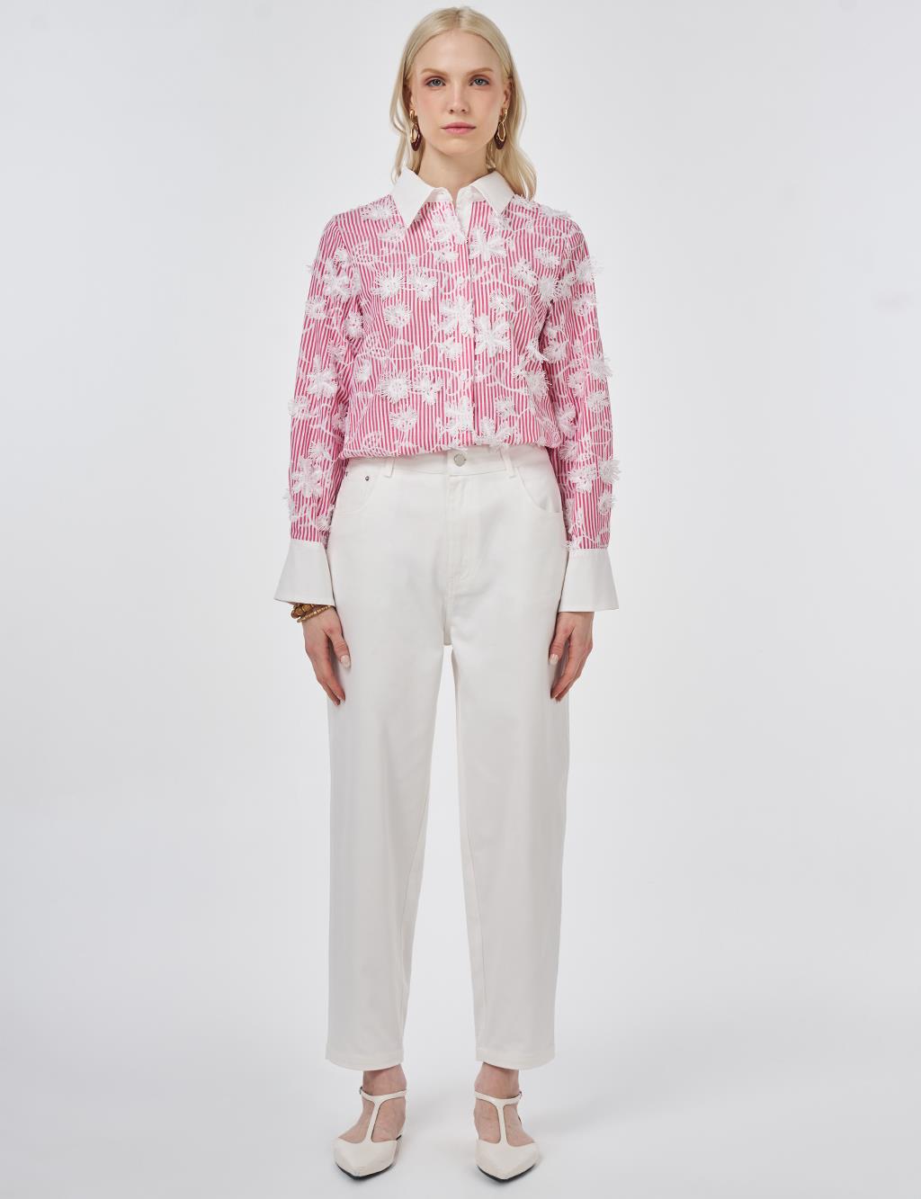 Carrot Fit Trousers Optic White