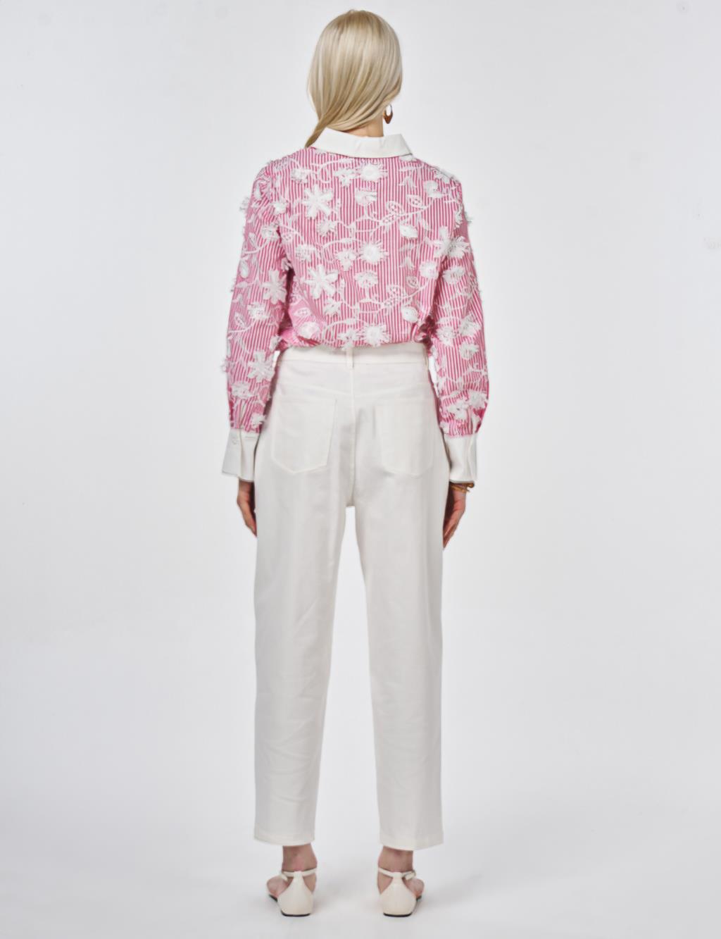 Carrot Fit Trousers Optic White