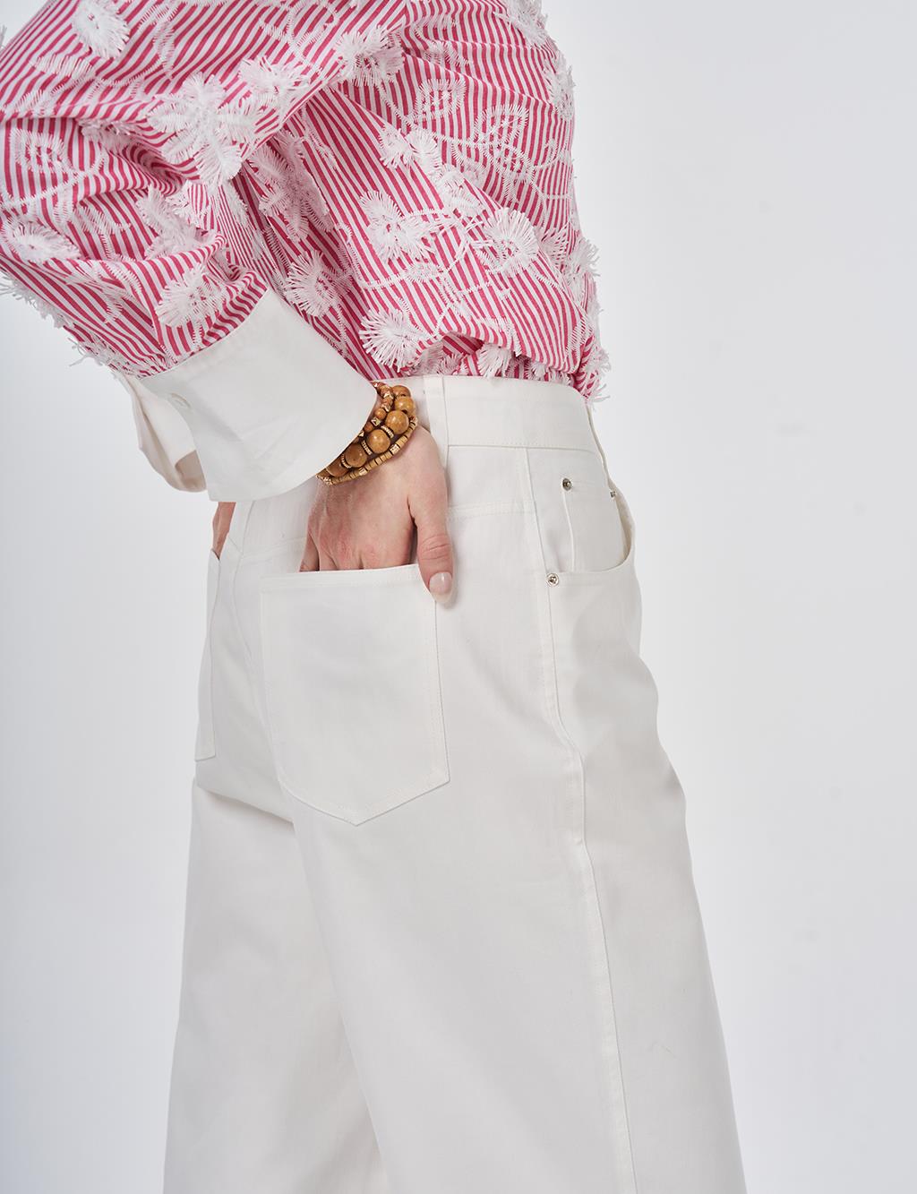 Carrot Fit Trousers Optic White