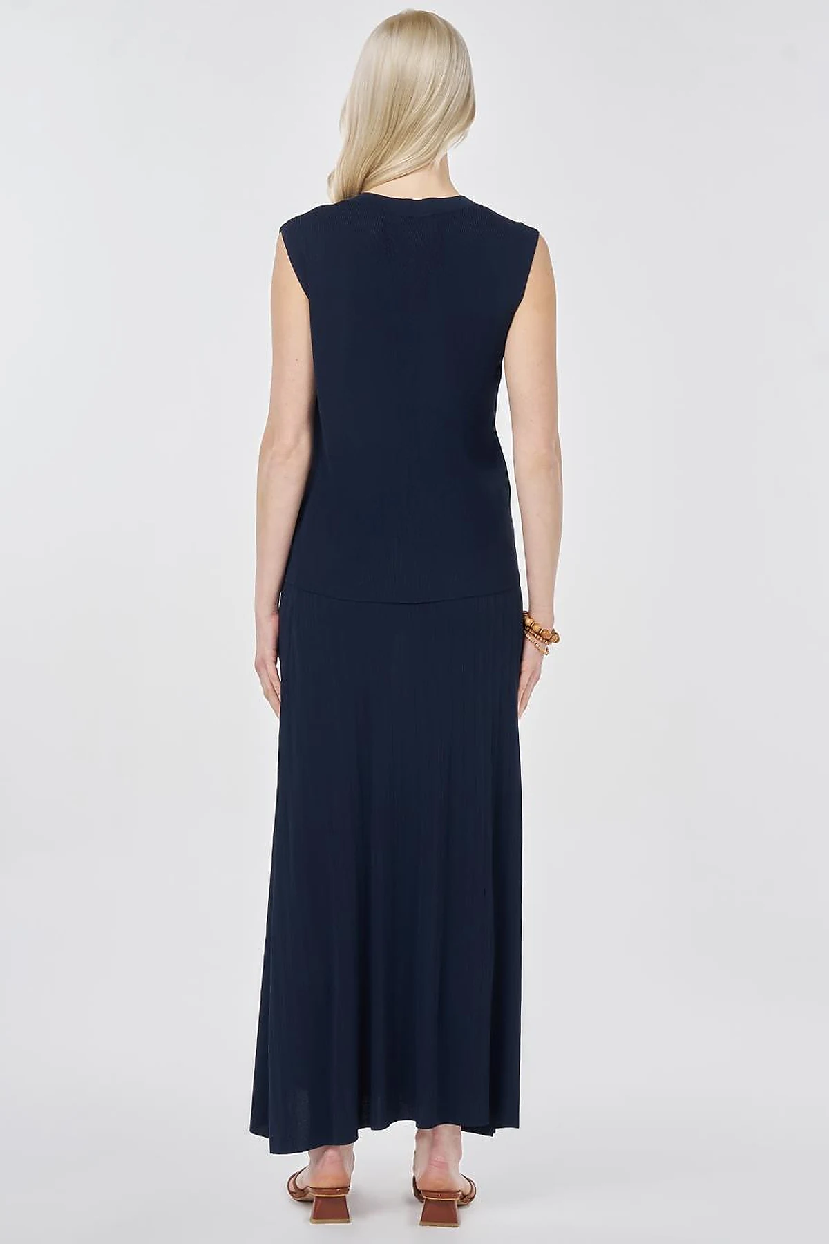 Knitted Skirt Set Dark Navy