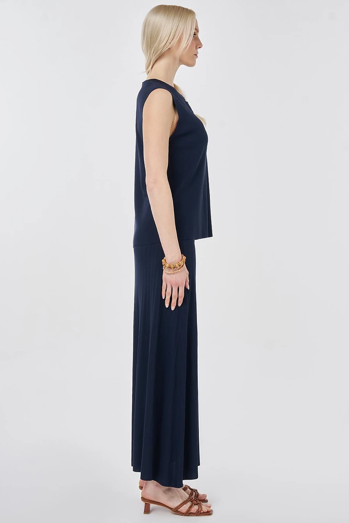 Knitted Skirt Set Dark Navy