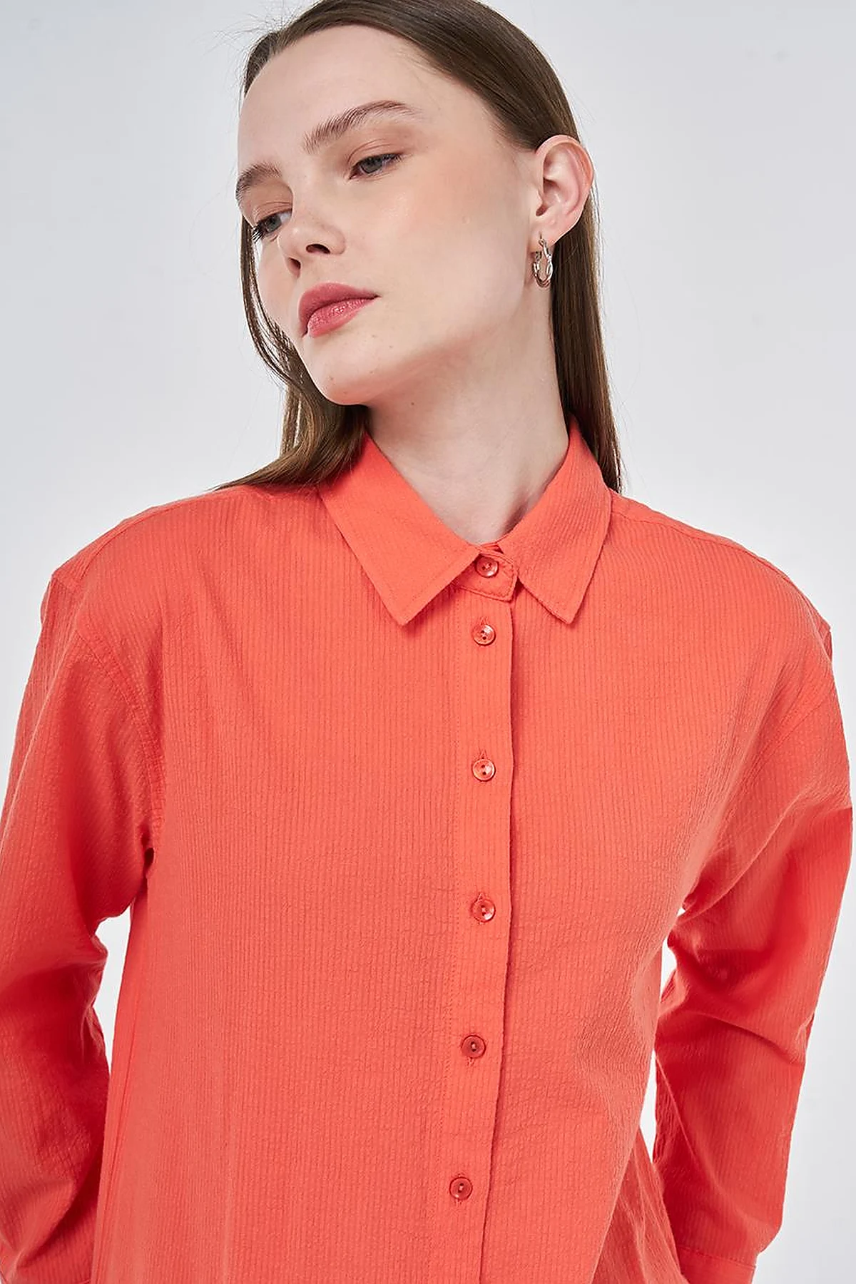 100% Cotton Relaxed Fit Tunic Poppy