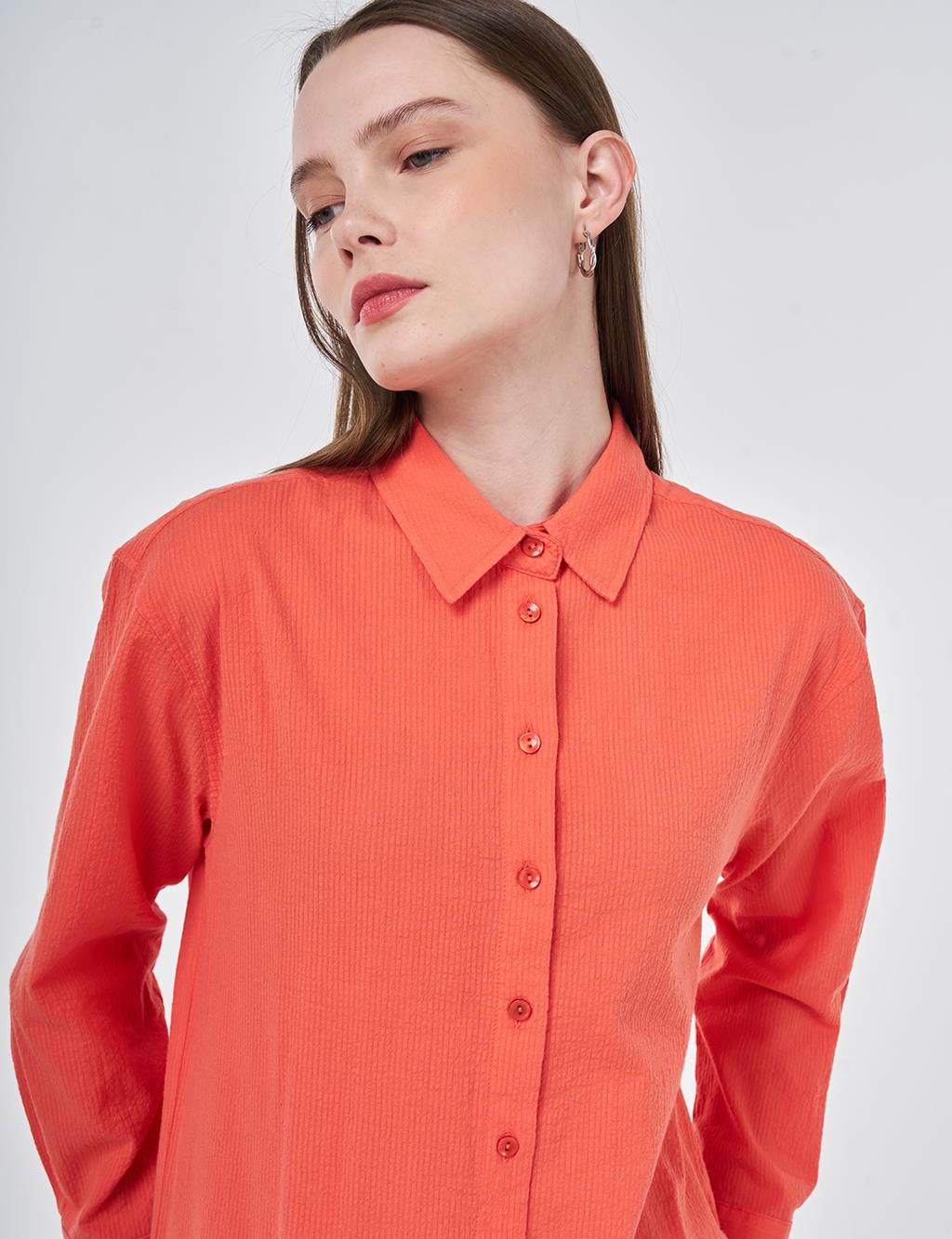 %100 Pamuklu Rahat Kesim Tunik Gelincik