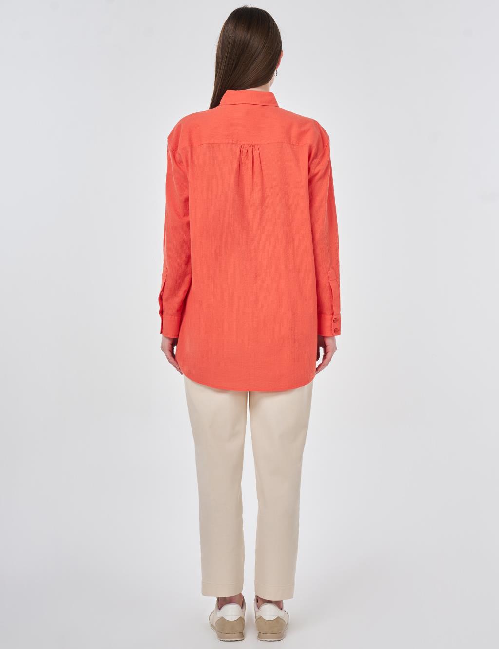 %100 Pamuklu Rahat Kesim Tunik Gelincik