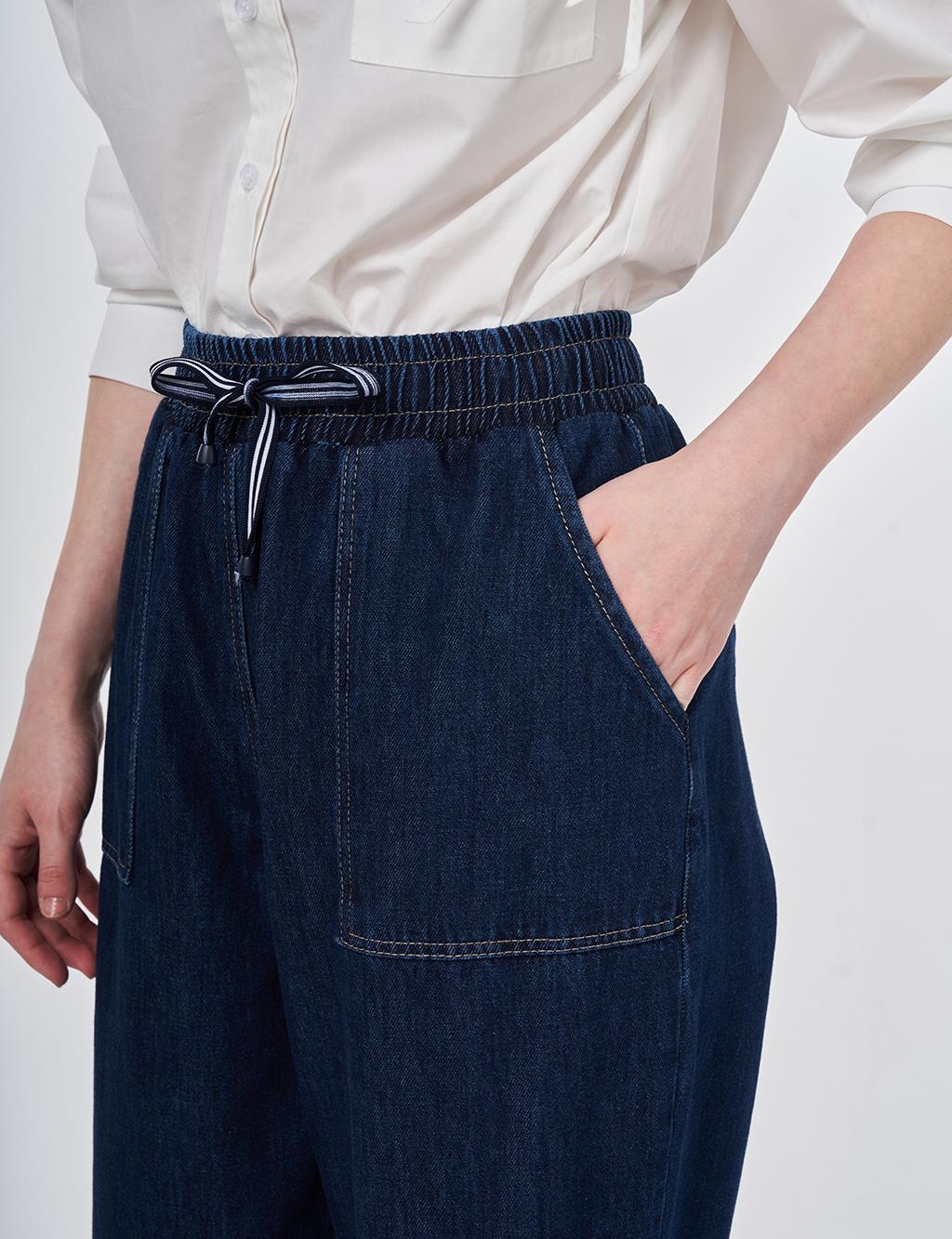 Torba Cepli Denim Pantolon Lacivert