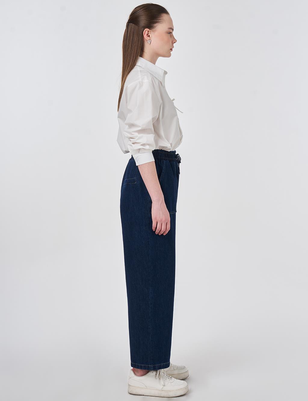 Torba Cepli Denim Pantolon Lacivert