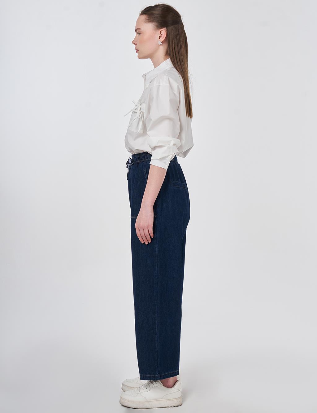 Torba Cepli Denim Pantolon Lacivert