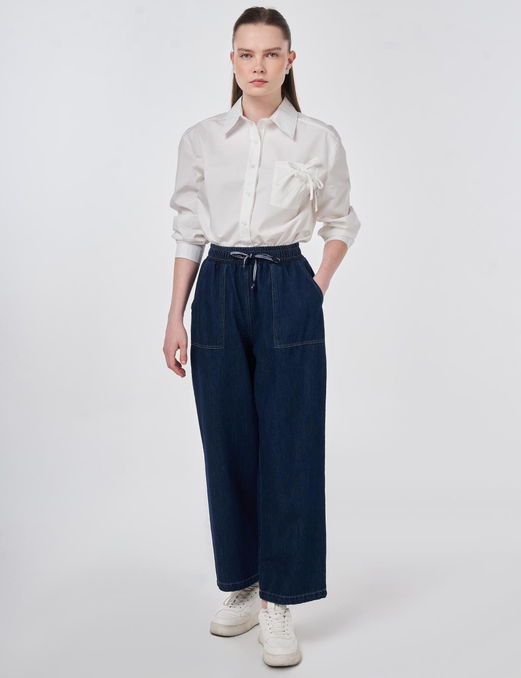 Torba Cepli Denim Pantolon Lacivert