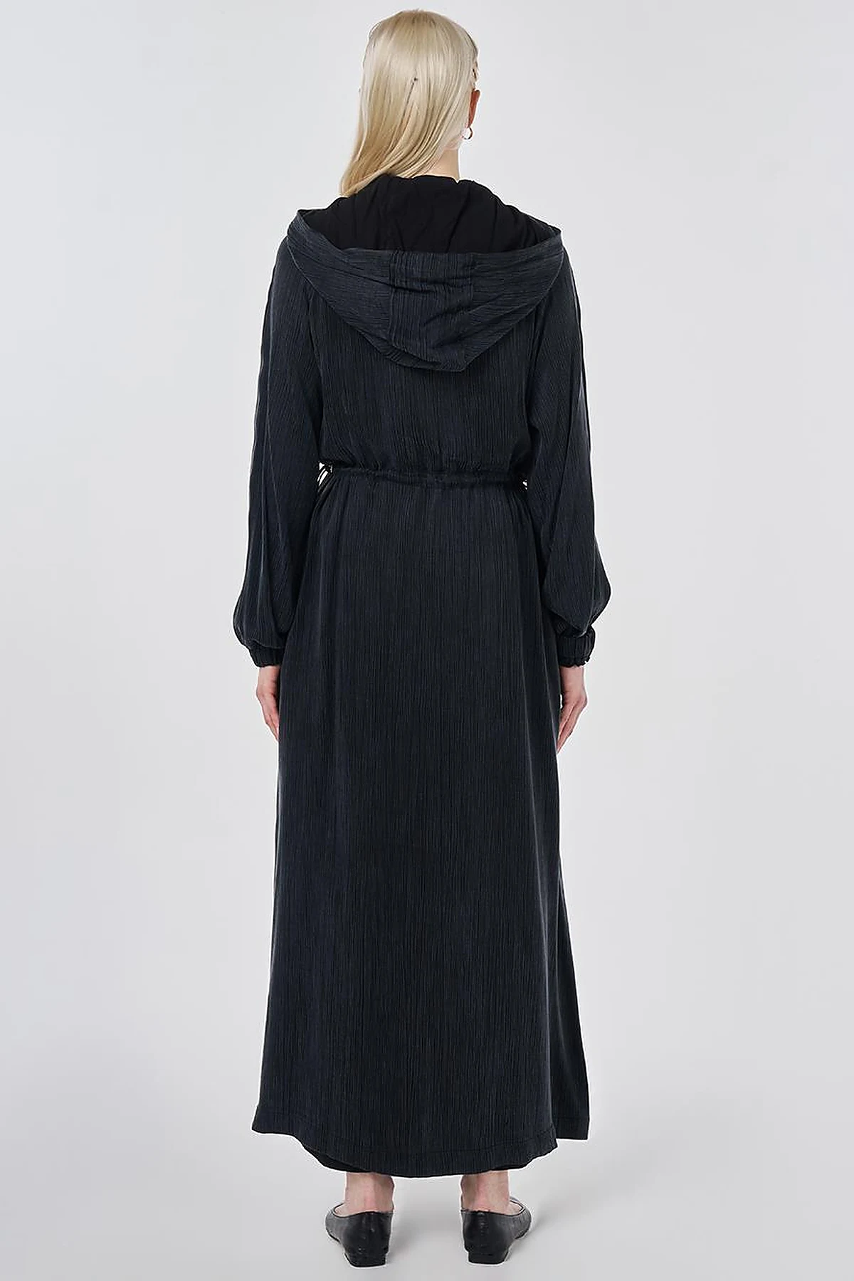 Hooded Lyocell Outerwear Black