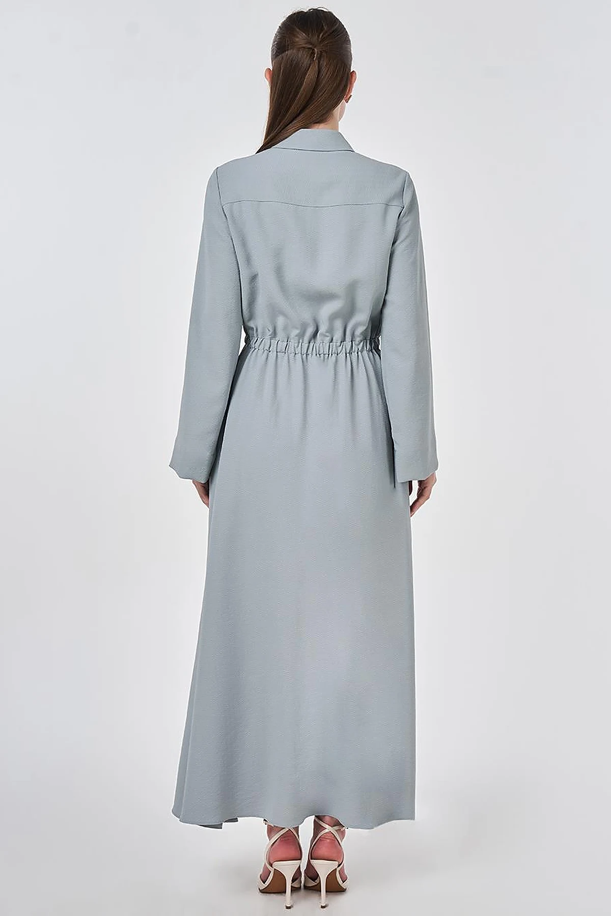 Sequined Maxi Dress Grey