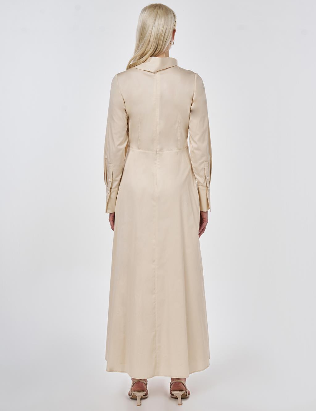 Draped Maxi Dress Cream