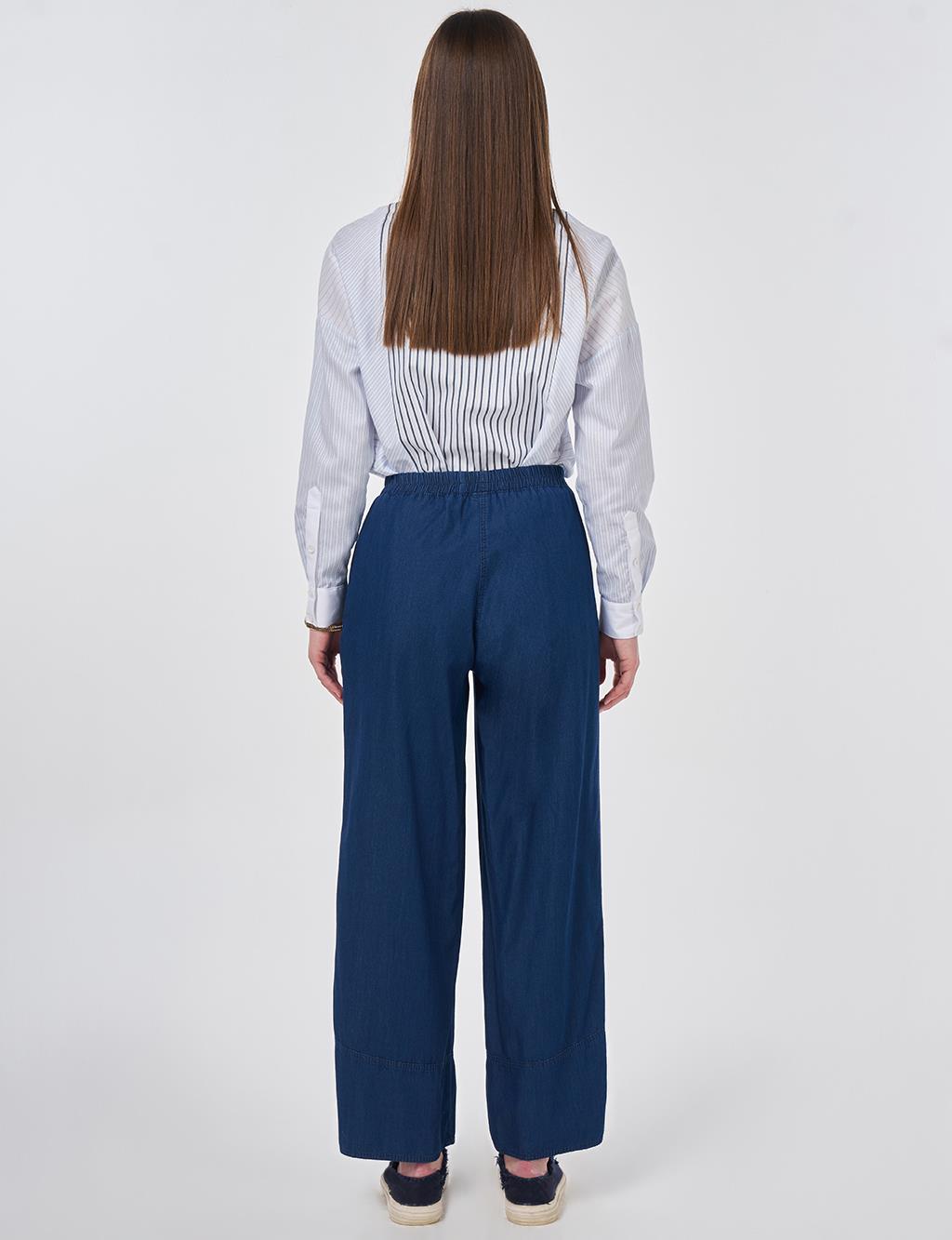 Washed Denim Pants Indigo