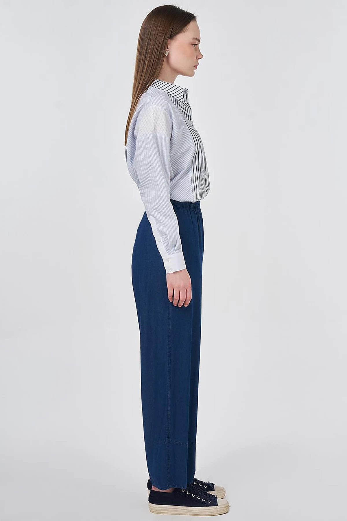 Washed Denim Pants Indigo