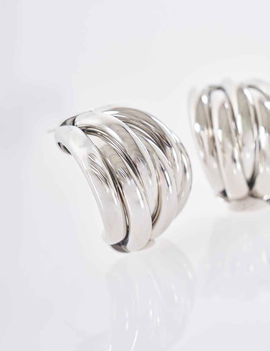 Spiral Earrings Silver