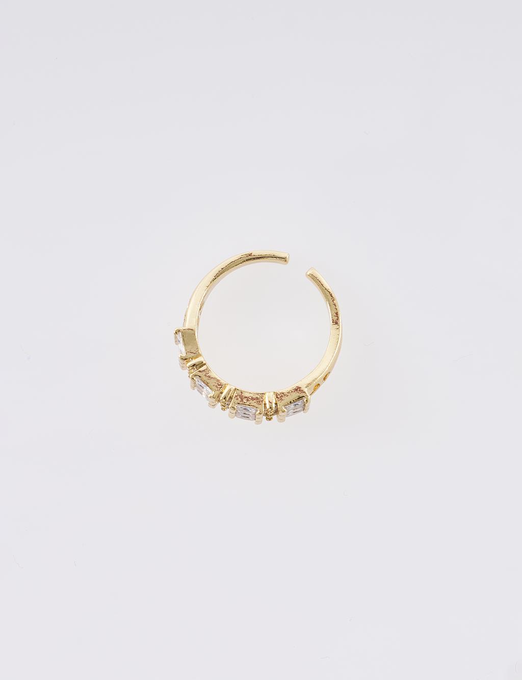 Geometric Form Ring Gold