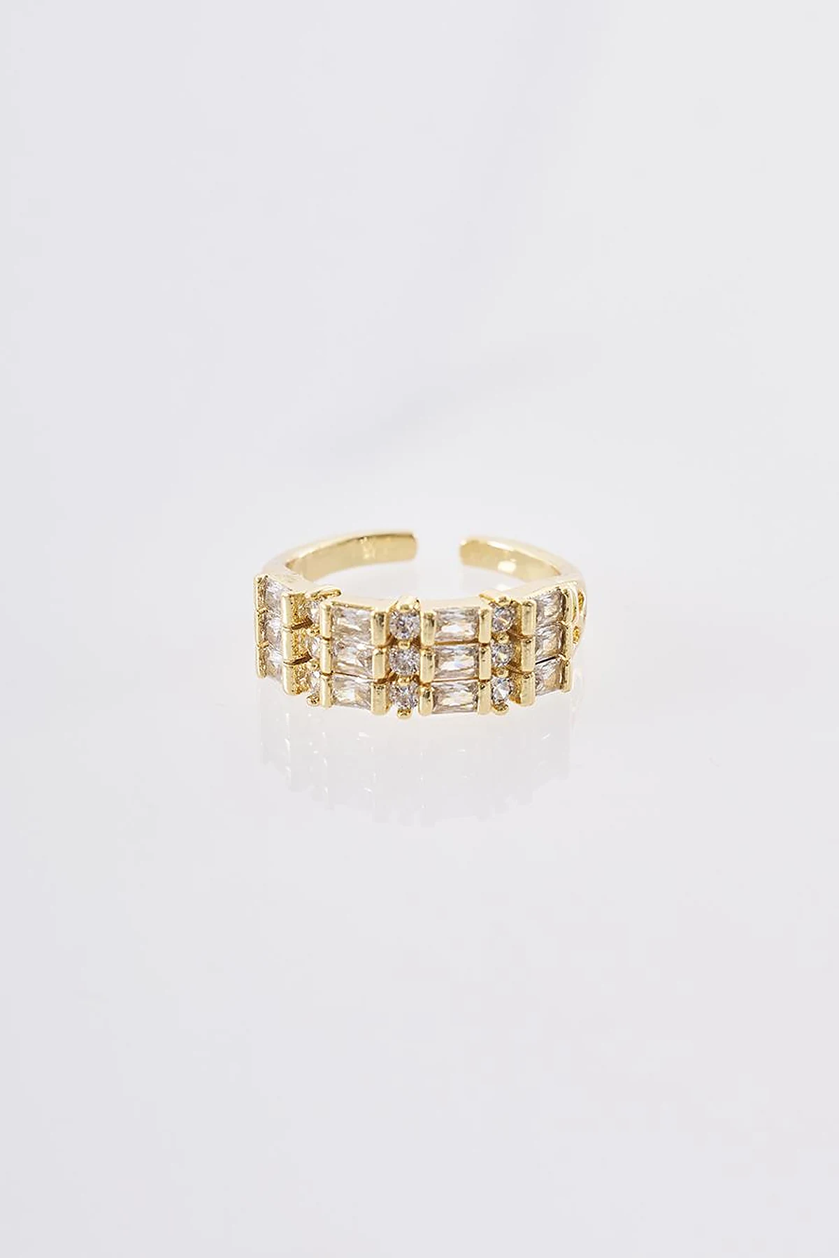 Geometric Form Ring Gold