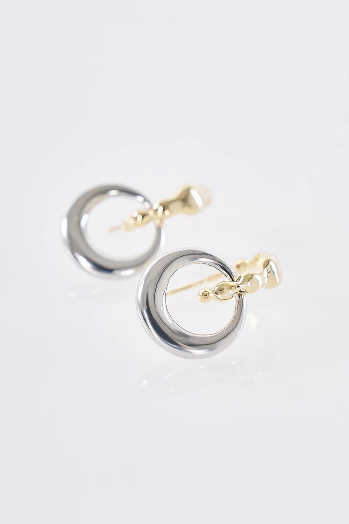 Dangling Hoop Earrings Gold