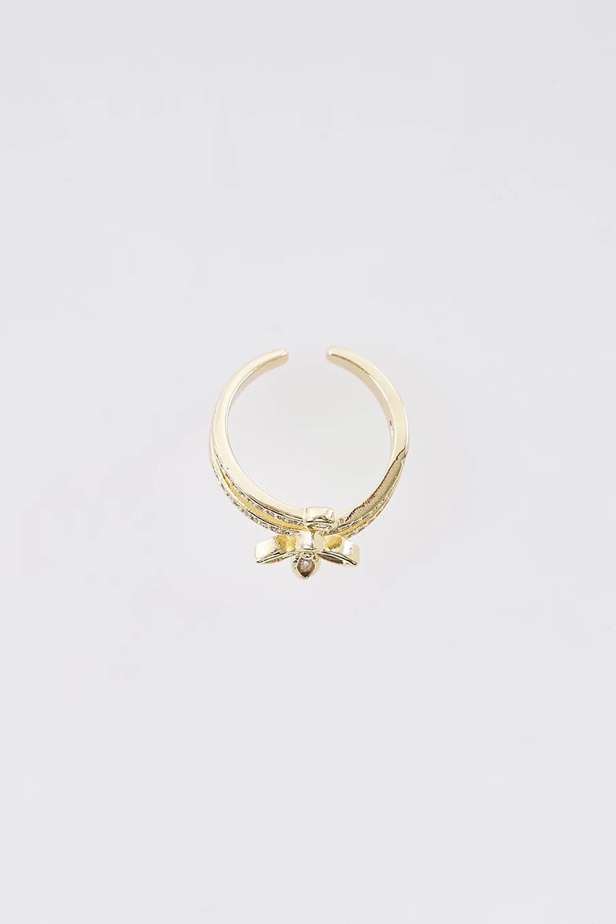 Mini Flower Figure Ring Gold