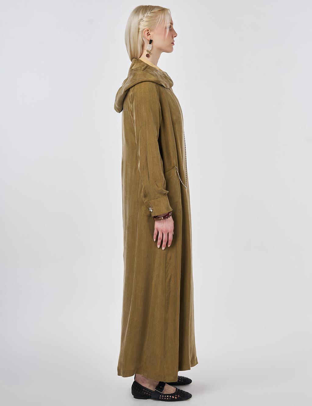 100% Lyocell Metal Accessory Ready-to-Wear Dark Olive