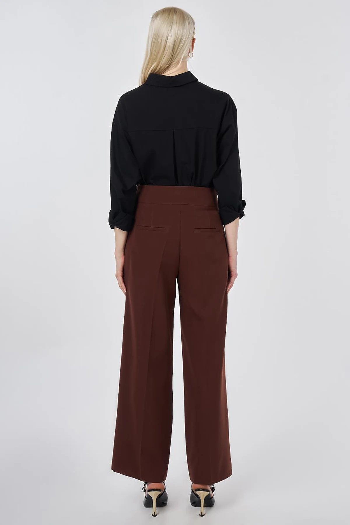 Basic Relaxed Fit Trousers Chocolate