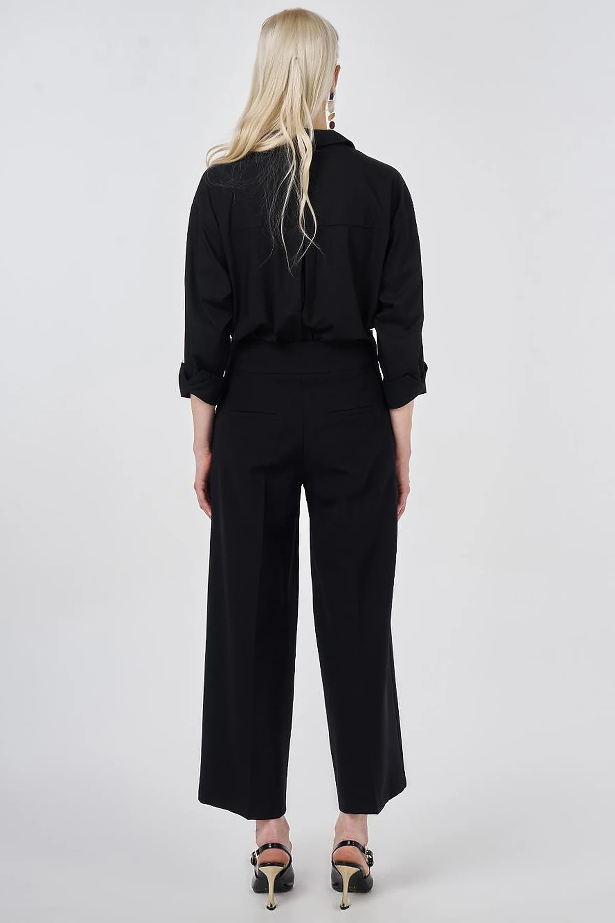 Basic Relaxed Fit Trousers Black