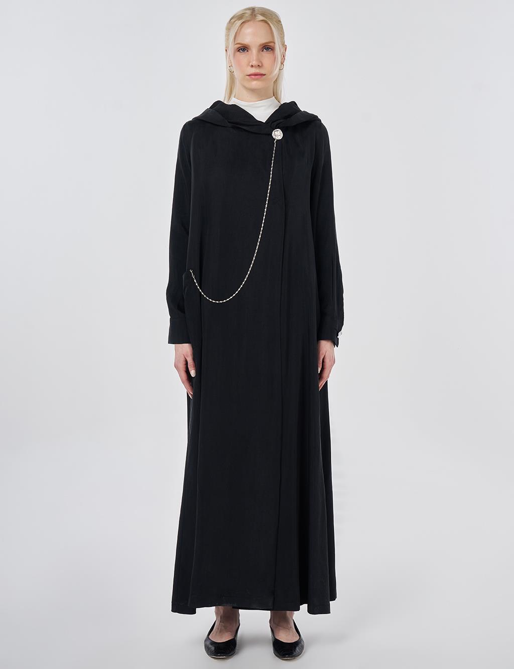 100% Lyocell Metal Accessory Ready-to-Wear Black