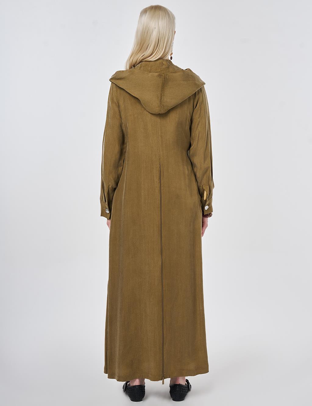 100% Lyocell Metal Accessory Ready-to-Wear Dark Olive