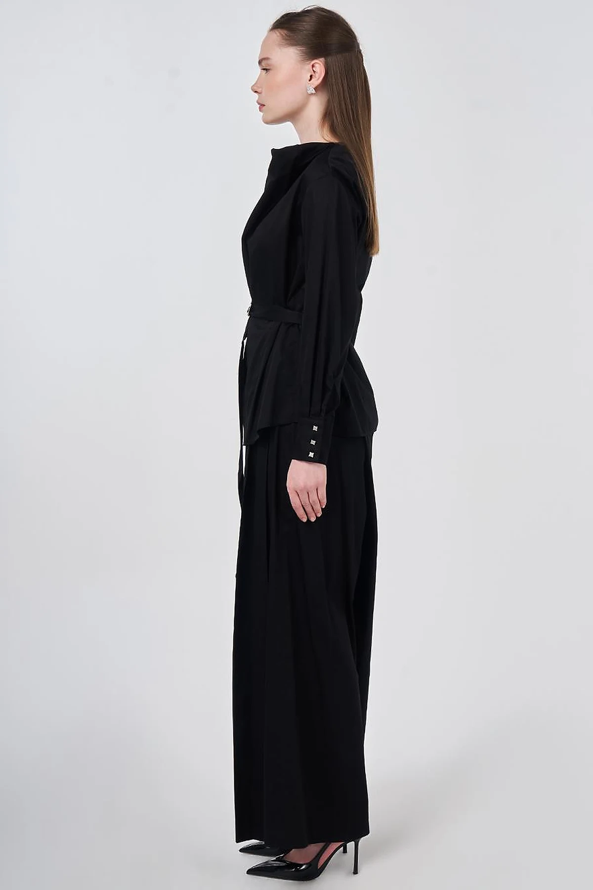 100% Cotton Pants and Skirt Set Black 