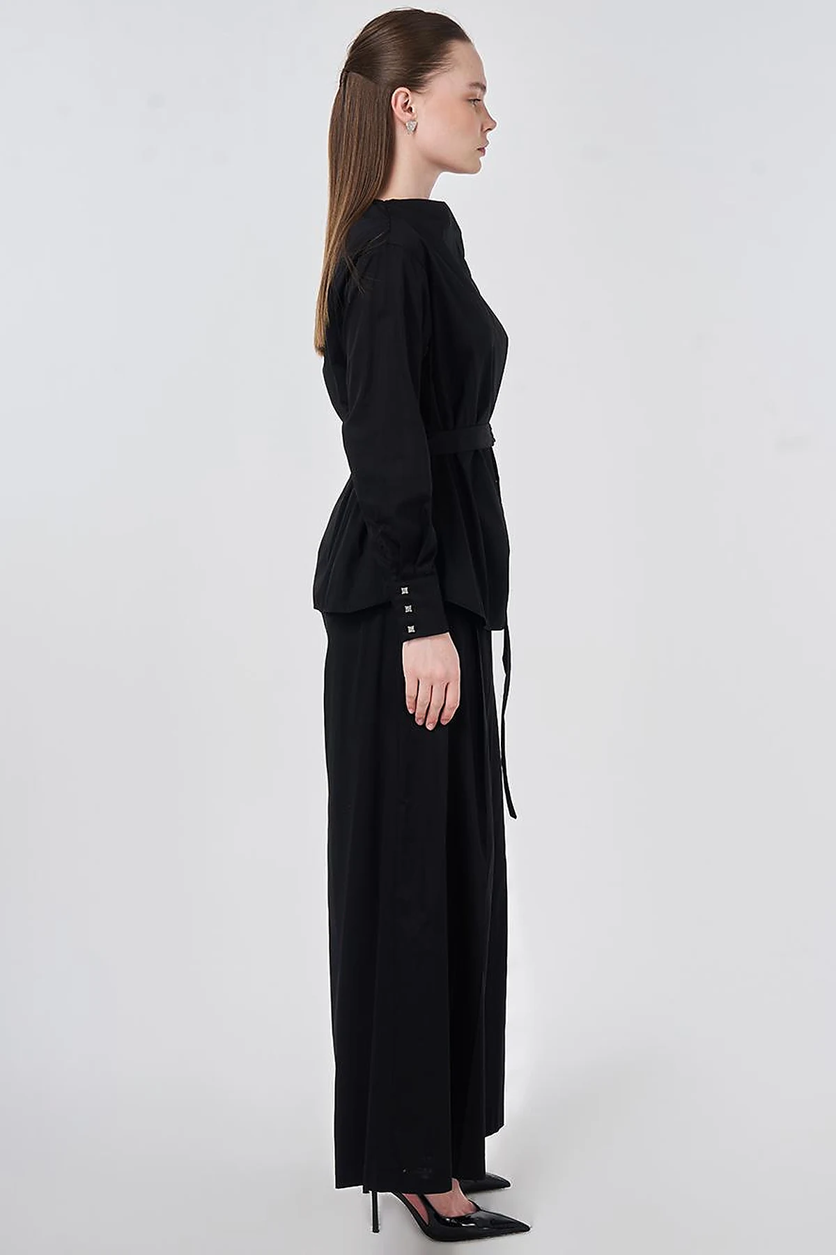 100% Cotton Pants and Skirt Set Black 