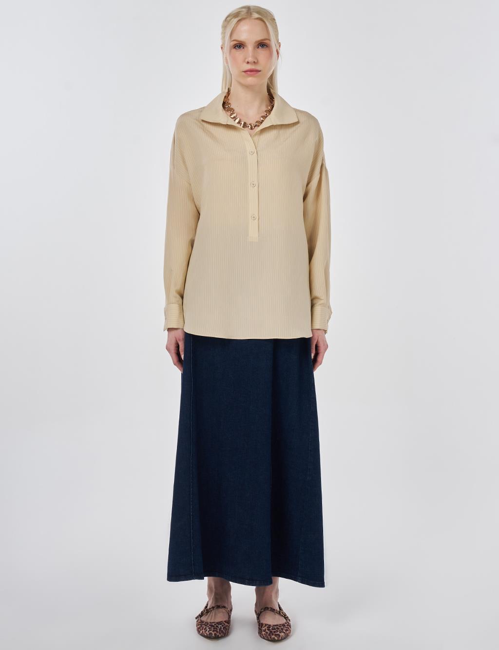 Relaxed Fit Modal Tunic Light Yellow